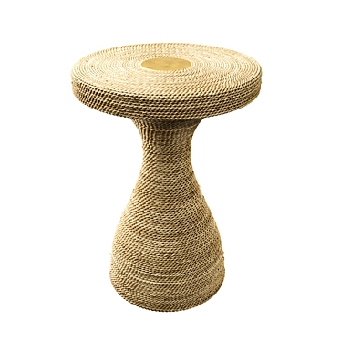 Rope Textured Marley Side Table 3D model image 1 