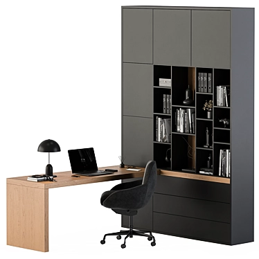 Modern Office Furniture Set 3D model image 1 