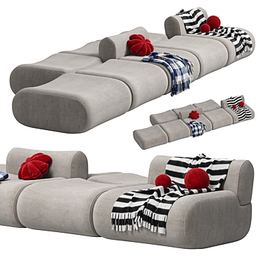 Modern Modular Sofa Set - Jardan Design 3D model image 1 