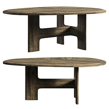 Inspired Kiyomizu Dining Table Design 3D model image 1 