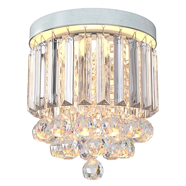 Modern Crystal Mini Chandelier 3D model image 1 