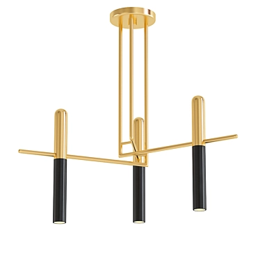 Hudson Valley Thurston Chandelier: Elegant Luminaire 3D model image 1 