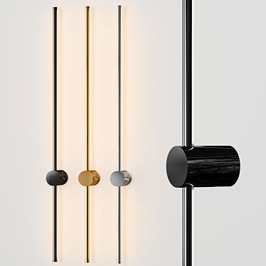 KEMMA GLOSS LED Wall Light 3D model image 1 