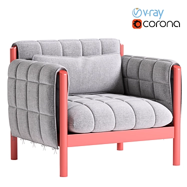 Contemporary Hilda Armchair 3D Model 3D model image 1 