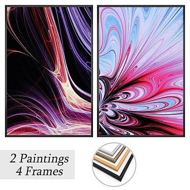 Versatile Wall Art Set 3D model image 1 