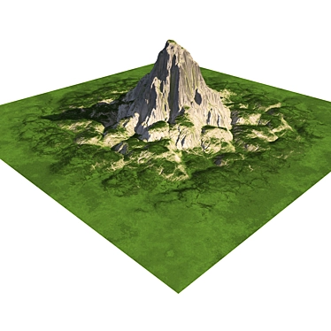 Realistic Mountain Rocky Peak Model 3D model image 1 