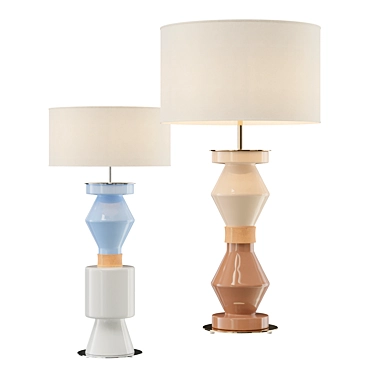 Elegant Aromas Table Lamps Set 3D model image 1 