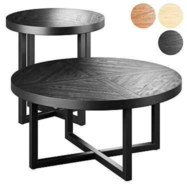 Dillwyn Coffee Tables Set 3D model image 1 