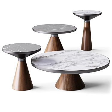 Elegant Luxe Coffee Table 3D model image 1 