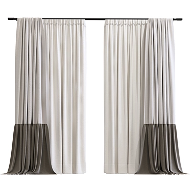 Folded Curtain Mesh Reconstruction 3D model image 1 