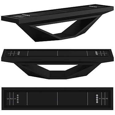 Stealth Shuffleboard: Sleek Design, Customizable 3D model image 1 