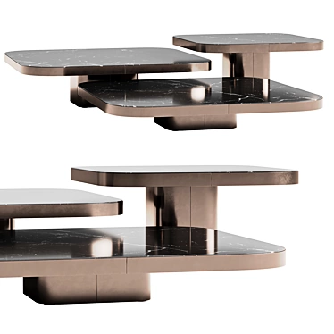 Elegant ClassiCon Bow Coffee Tables 3D model image 1 