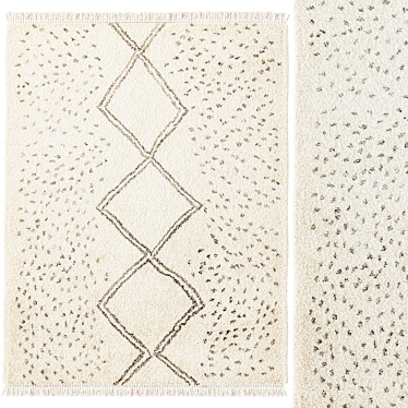 West Elm Dot Diamond Rug 3D model image 1 