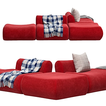 Jardan Lemmy Modular Sofa Armchair 3D model image 1 