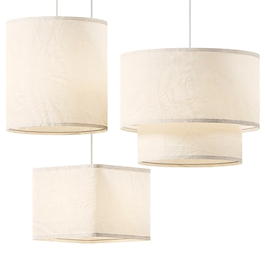 Thade Fabric Homeware Set 3D model image 1 