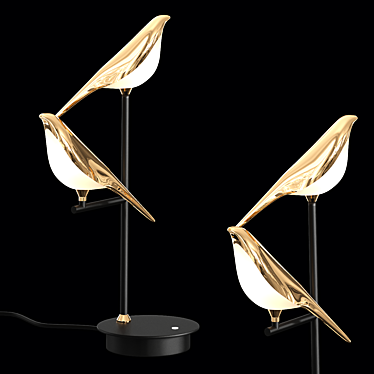 Modern Hummingbird Table Lamp 3D model image 1 