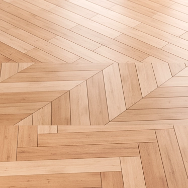 3 Oak Parquet Boards Set 3D model image 1 