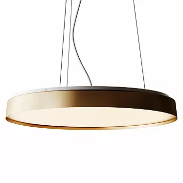  Sleek Compendium Plate Pendant Light 3D model image 1 