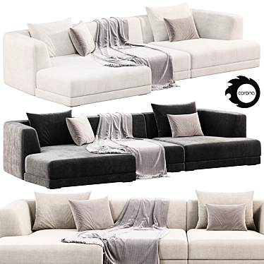 Sophisticated DE PADOVA ALBERESE Sofa 3D model image 1 