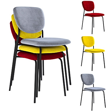 Color Changing Fabric Chairs 3D model image 1 