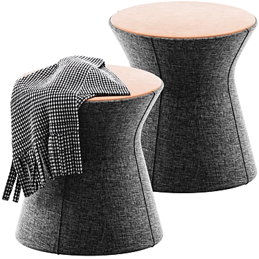 Modern Clessidra Pouf by Bonaldo 3D model image 1 