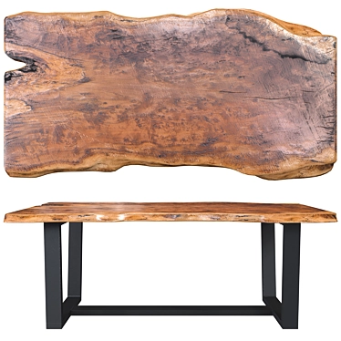 Wooden table slab