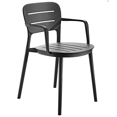 Modern Outdoor Grey Chair 3D model image 1 