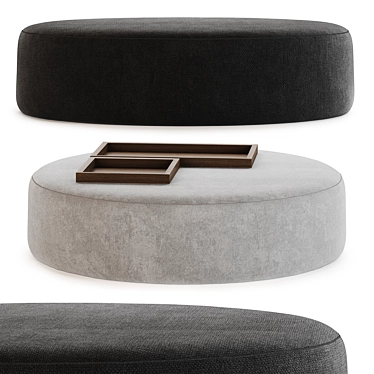 WoodFans Pouf Ottoman 3D model image 1 