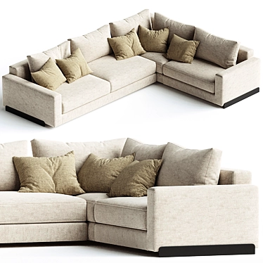 Modern Arflex R03 Sectional Sofa 3D model image 1 