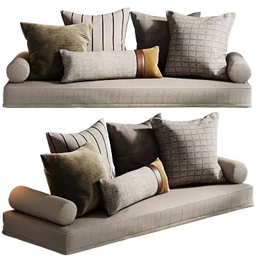  Modern Lounge Cushion Set 3D model image 1 