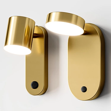 Modern Wall Sconce KAPPA/KAPPA B 3D model image 1 