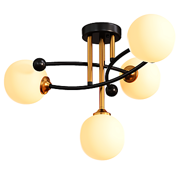 Sleek Modern Pendant Lighting 3D model image 1 