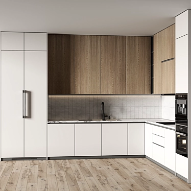 Modern Kitchen 3D Model 2015 3D model image 1 