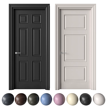 Academy Zeus Door Set 3D model image 1 