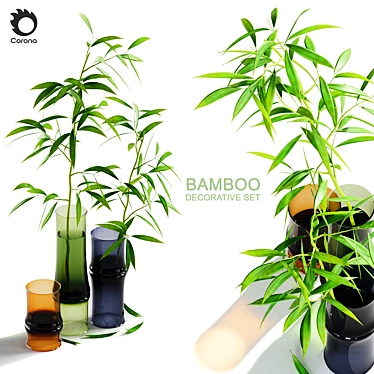 Bamboo 3D Decorative Set 2015 3D model image 1 