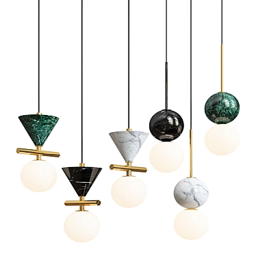 Field Aromas Pendant Lights 3D model image 1 