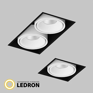 Nordel LED Recessed Light - IP40 3D model image 1 