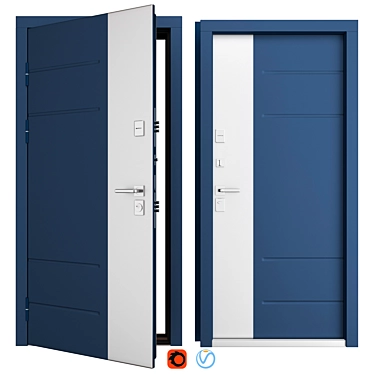 Aluminum Creo_315 (WISNIOWSKI) Entry Door 3D model image 1 