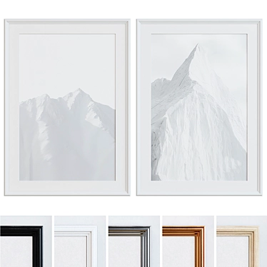  Peaks Picture Frame Set 3D model image 1 