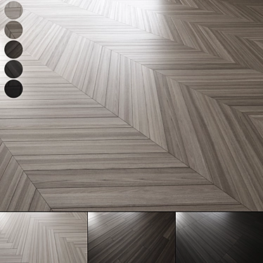 Premium Oak Parquet Floor Collection 3D model image 1 