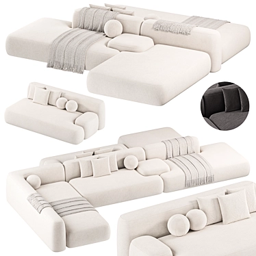 Lema Cloud Modular Sofa 2015 3D model image 1 