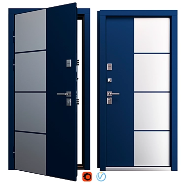 Aluminum Entry Door Creo_316 (WISNIOWSKI) 3D model image 1 