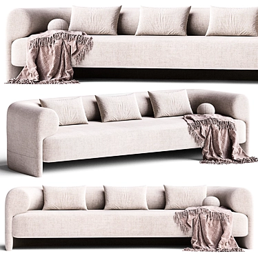 Modern Kasba Sofa Design 3D model image 1 