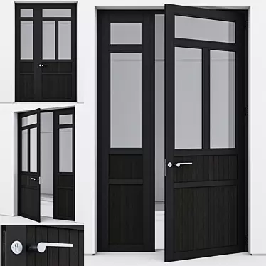 Sleek Aluminium Door Model 184 3D model image 1 