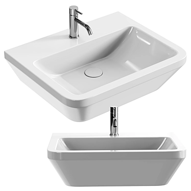 VitrA Integra White Washbasin 3D model image 1 