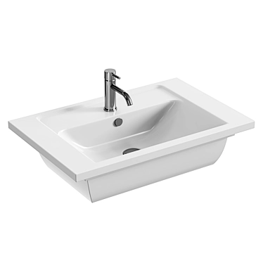 Compact VitrA Integra Washbasin 3D model image 1 