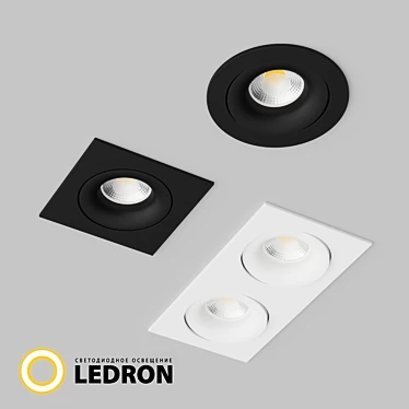 Interchangeable Recessed LED Lights 3D model image 1 