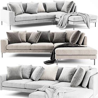 Contemporary West Elm Harper Sofa 3D model image 1 