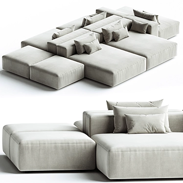 Modular Eleonore Sofa 450x290cm 3D model image 1 