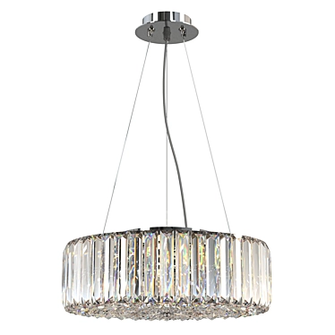 Modern Chrome Chandelier Recinto 3D model image 1 